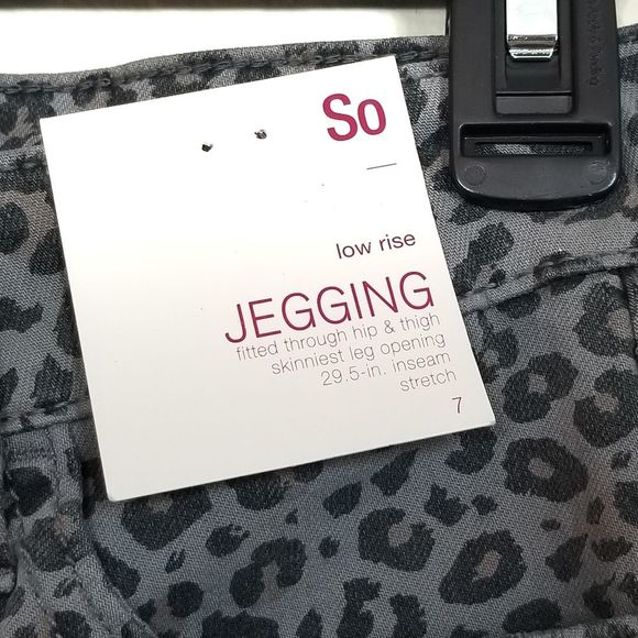 LEOPARD Jeggings SO Low Rise Skinny Ankle Stretch - Picture 4 of 4